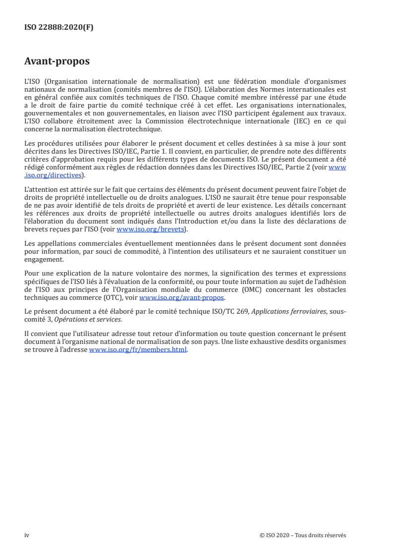 ISO 22888:2020 ISO 22888:2020 - Applications ferroviaires — Planification des concepts d'exploitation en cas de séisme
Released:5/4/2020 - Page 4 preview