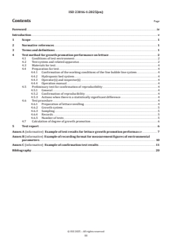 ISO 23016-1:2025 - Fine bubble technology — Agricultural applications — Part 1: Test method for evaluating the growth promotion of hydroponically grown lettuce
Released:23. 07. 2025 - Page 3 preview