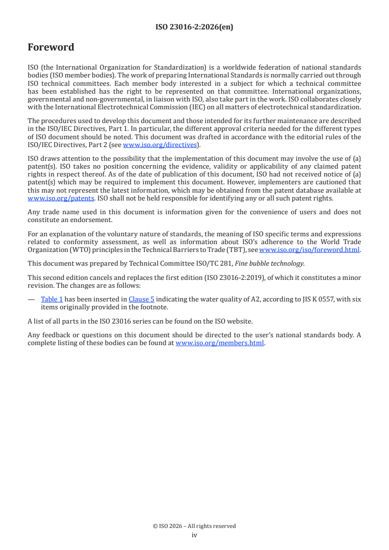ISO 23016-2:2026 ISO 23016-2:2026 - Fine bubble technology — Agricultural applications — Part 2: Test method for evaluating the promotion of the germination of barley seeds - Page 4 preview