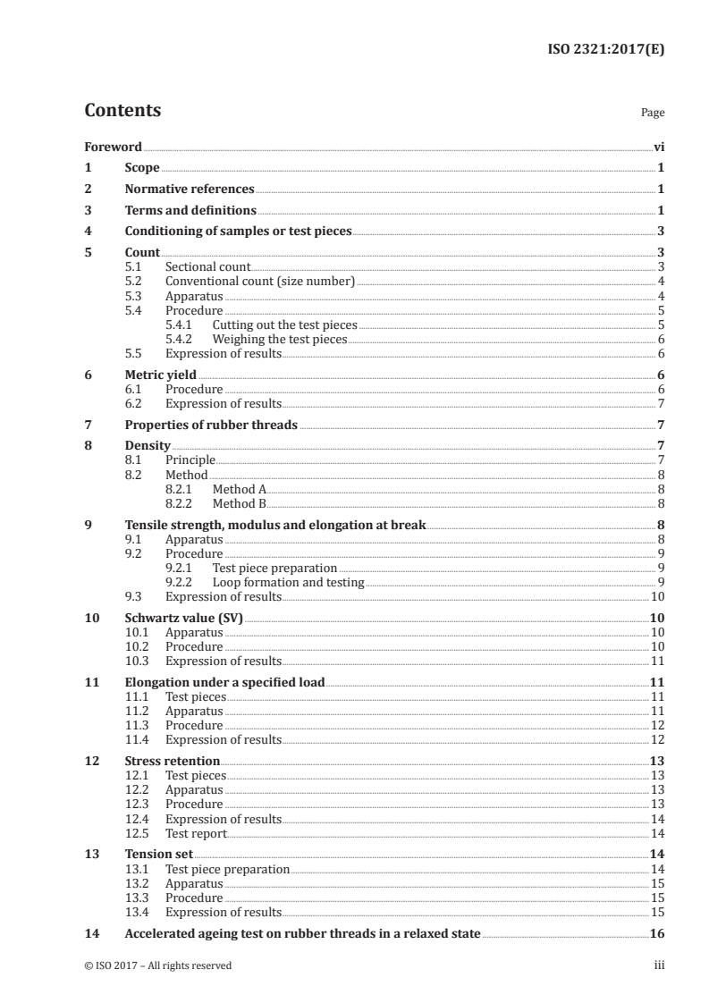 ISO 2321:2017 ISO 2321:2017 - Rubber threads — Methods of test/31/2017 - Page 3 preview