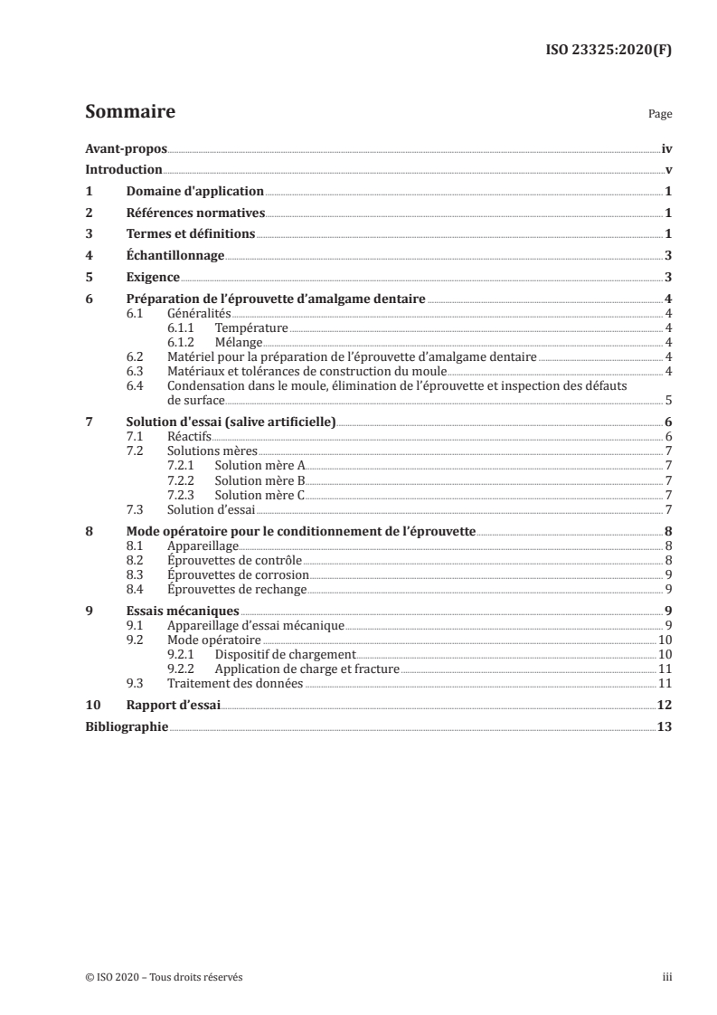 ISO 23325:2020 ISO 23325:2020 - Médecine bucco-dentaire — Résistance à la corrosion des amalgames dentaires
Released:6/25/2020 - Page 3 preview