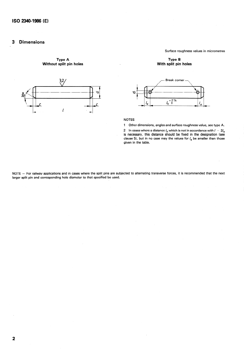 ISO 2340:1986 ISO 2340:1986 - Clevis pins without head/30/1986 - Page 4 preview