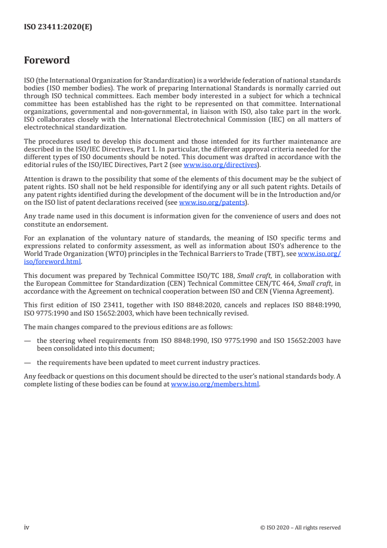 ISO 23411:2020 ISO 23411:2020 - Small craft — Steering wheels/14/2020 - Page 4 preview