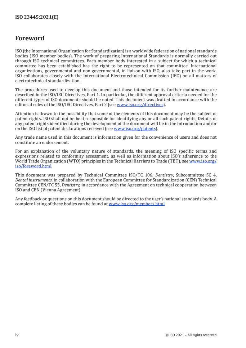 ISO 23445:2021 ISO 23445:2021 - Dentistry — Tissue punches/30/2021 - Page 4 preview