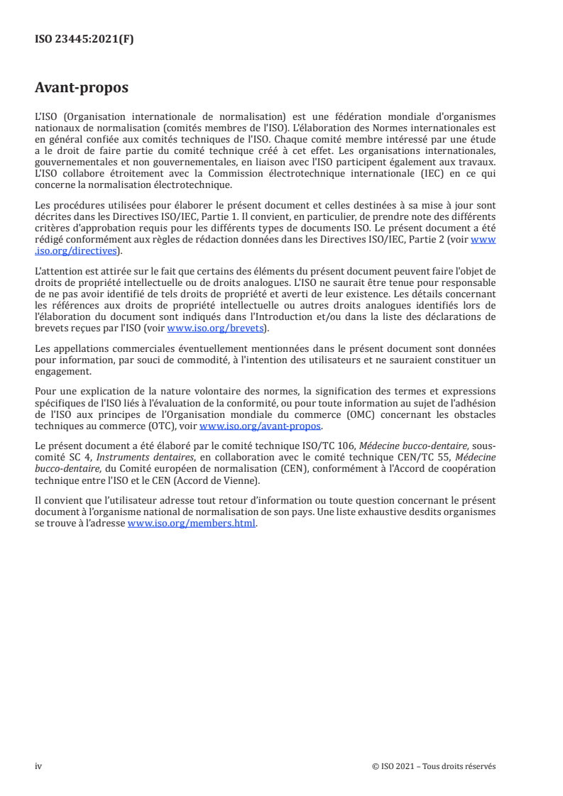 ISO 23445:2021 ISO 23445:2021 - Médecine bucco-dentaire — Bistouris circulaires/11/2021 - Page 4 preview