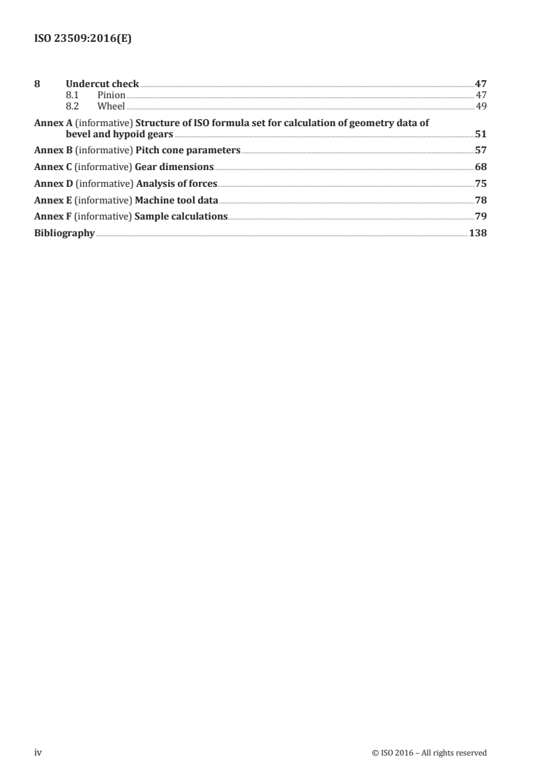 SIST ISO 23509:2020 ISO 23509:2016 - Bevel and hypoid gear geometry/16/2016 - Page 4 preview