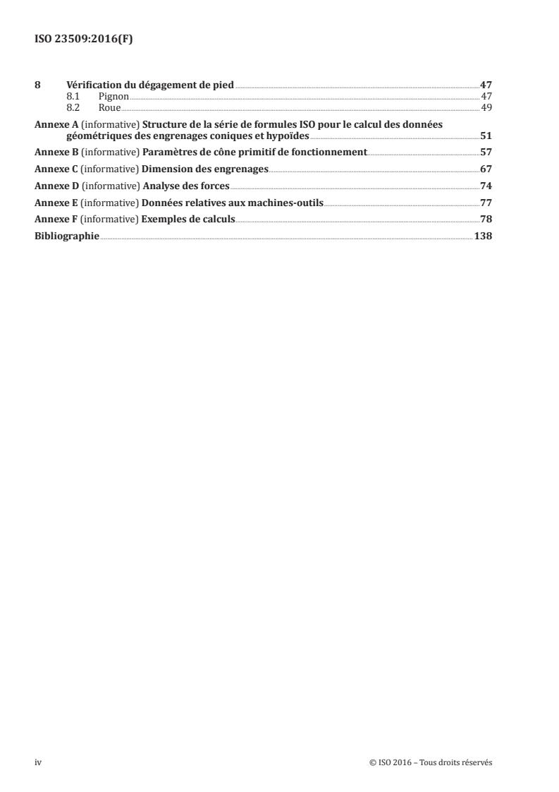 SIST ISO 23509:2020 ISO 23509:2016 - Géométrie des engrenages coniques et hypoïdes/16/2016 - Page 4 preview