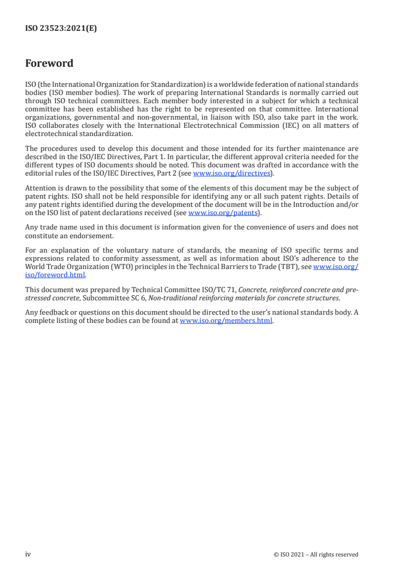 ISO 23523:2021 ISO 23523:2021 - Test methods for discrete polymer fibre for fibre-reinforced cementitious composites/5/2021 - Page 4 preview