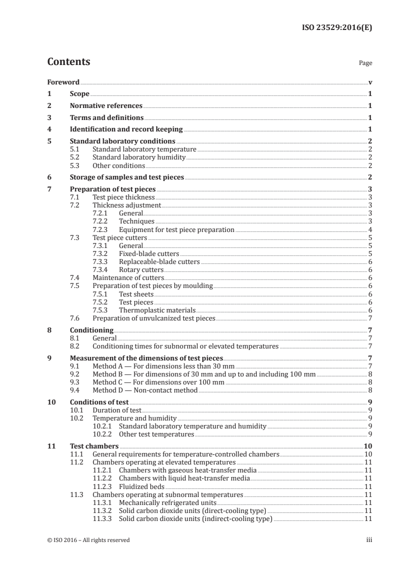 ISO 23529:2016 ISO 23529:2016 - Rubber — General procedures for preparing and conditioning test pieces for physical test methods/27/2016 - Page 3 preview