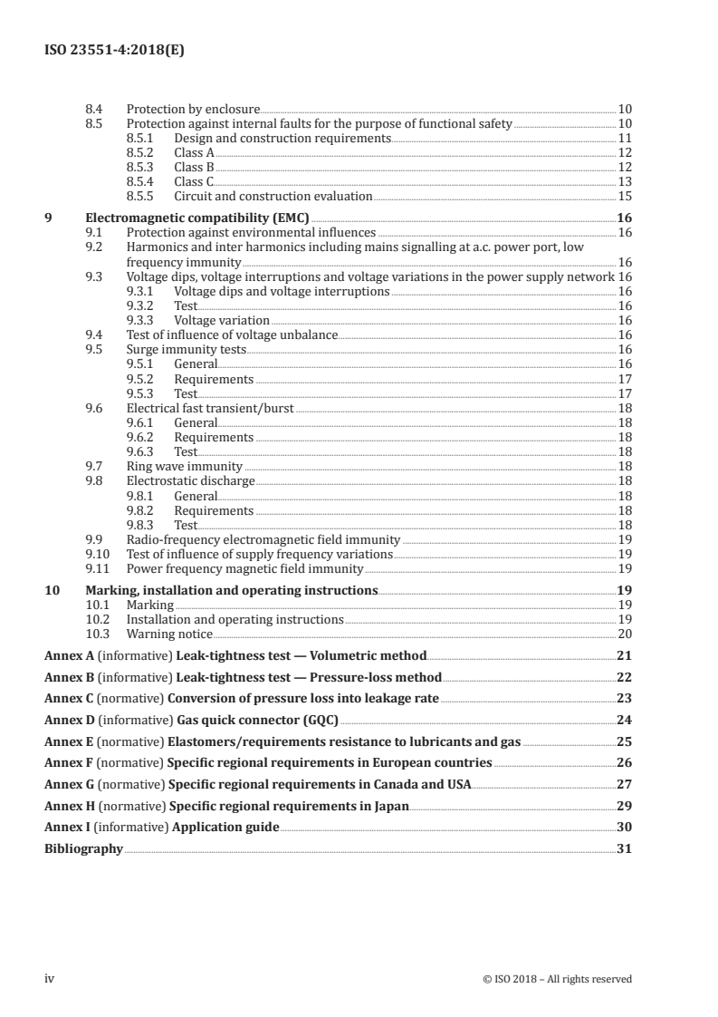 ISO 23551-4:2018 ISO 23551-4:2018 - Safety and control devices for gas burners and gas-burning appliances — Particular requirements — Part 4: Valve-proving systems for automatic shut-off valves/25/2018 - Page 4 preview