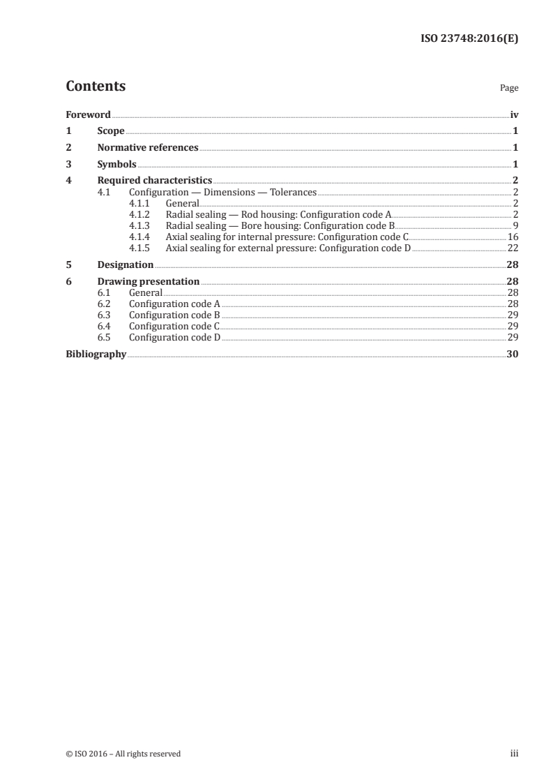 ISO 23748:2016 ISO 23748:2016 - Aerospace series — O-ring grooves — Dimensions/6/2016 - Page 3 preview