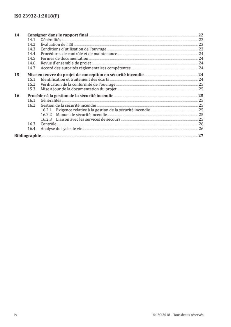 ISO 23932-1:2018 ISO 23932-1:2018 - Ingénierie de la sécurité incendie — Principes généraux — Partie 1: Généralités/19/2018 - Page 4 preview