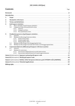 ISO 24108-1:2025 - Grid square statistics and their applications — Part 1: Fundamental principle of grid square statistics
Released:10/10/2025 - Page 3 preview