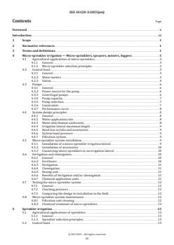 ISO 24120-3:2025 ISO 24120-3:2025 - Agricultural irrigation equipment — Guidelines on the implementation of pressurized irrigation systems — Part 3: Sprinkler irrigation
Released:12/1/2025 - Page 3 preview