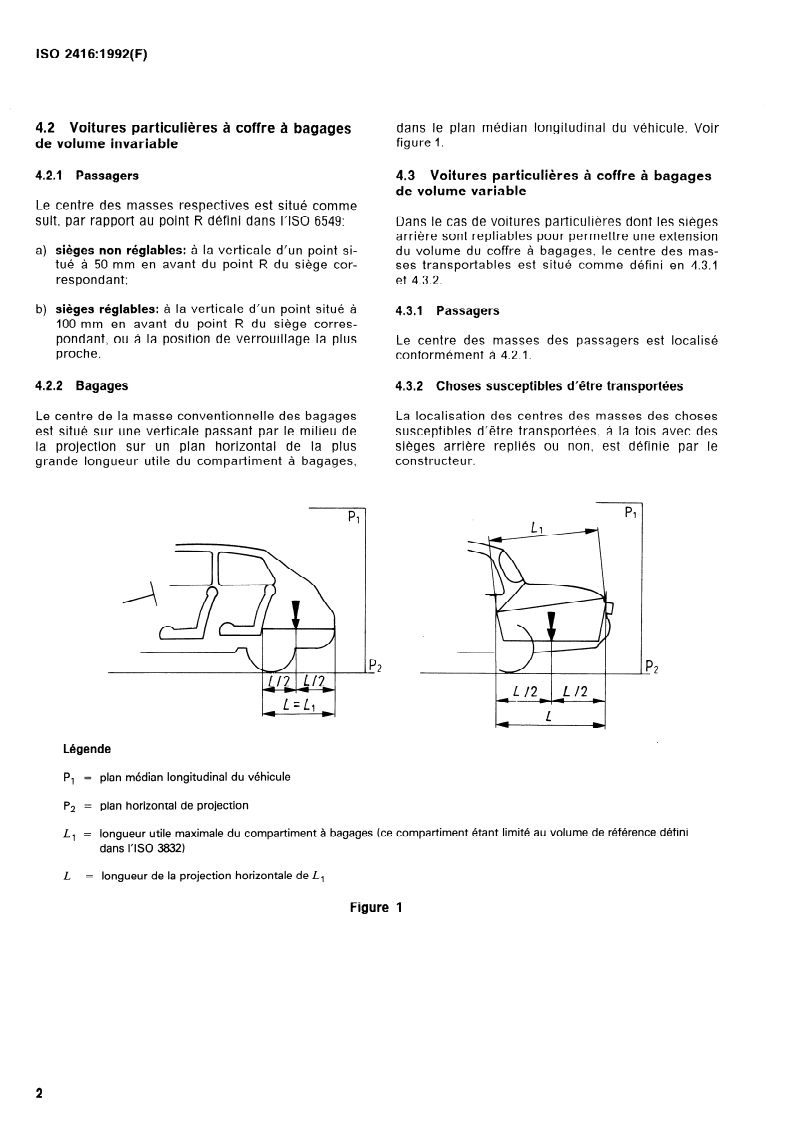ISO 2416:1992 ISO 2416:1992 - Voitures particulières — Répartition des masses/7/1992 - Page 4 preview