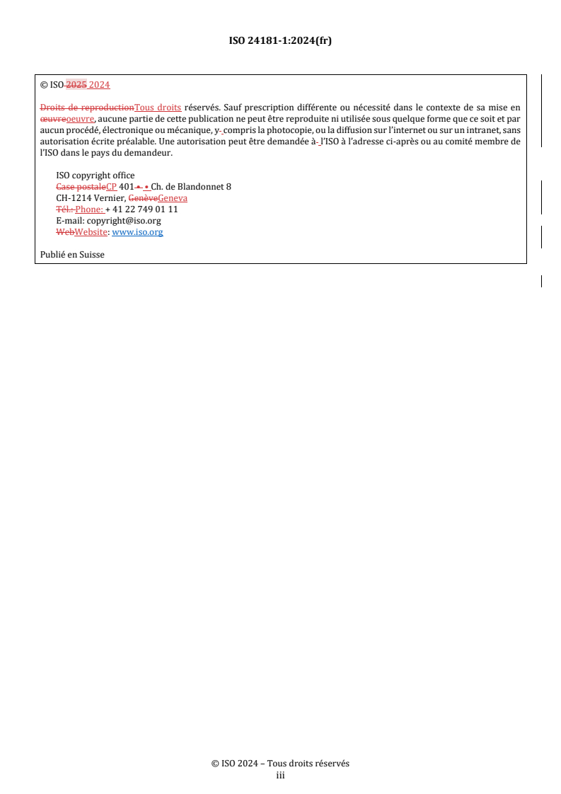 ISO 24181-1:2024 REDLINE ISO 24181-1:2024 - Terres rares — Détermination des impuretés non-terres rares présentes dans les métaux de terres rares individuels et leurs oxydes — ICP-AES — Partie 1: Analyse de Al, Ca, Mg, Fe et Si
Released:4. 09. 2025 - Page 3 preview