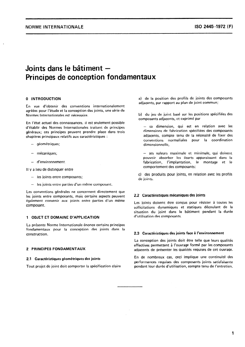 SIST ISO 2445:1996 ISO 2445:1972 - Joints dans le bâtiment — Principes de conception fondamentaux/1/1972 - Page 3 preview