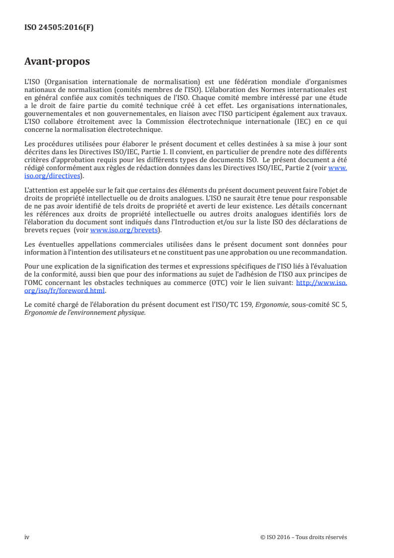 ISO 24505:2016 ISO 24505:2016 - Ergonomie — Conception accessible — Méthode de création de combinaisons de couleurs tenant compte des changements liés à l'âge dans la vision en couleurs humaine/9/2017 - Page 4 preview