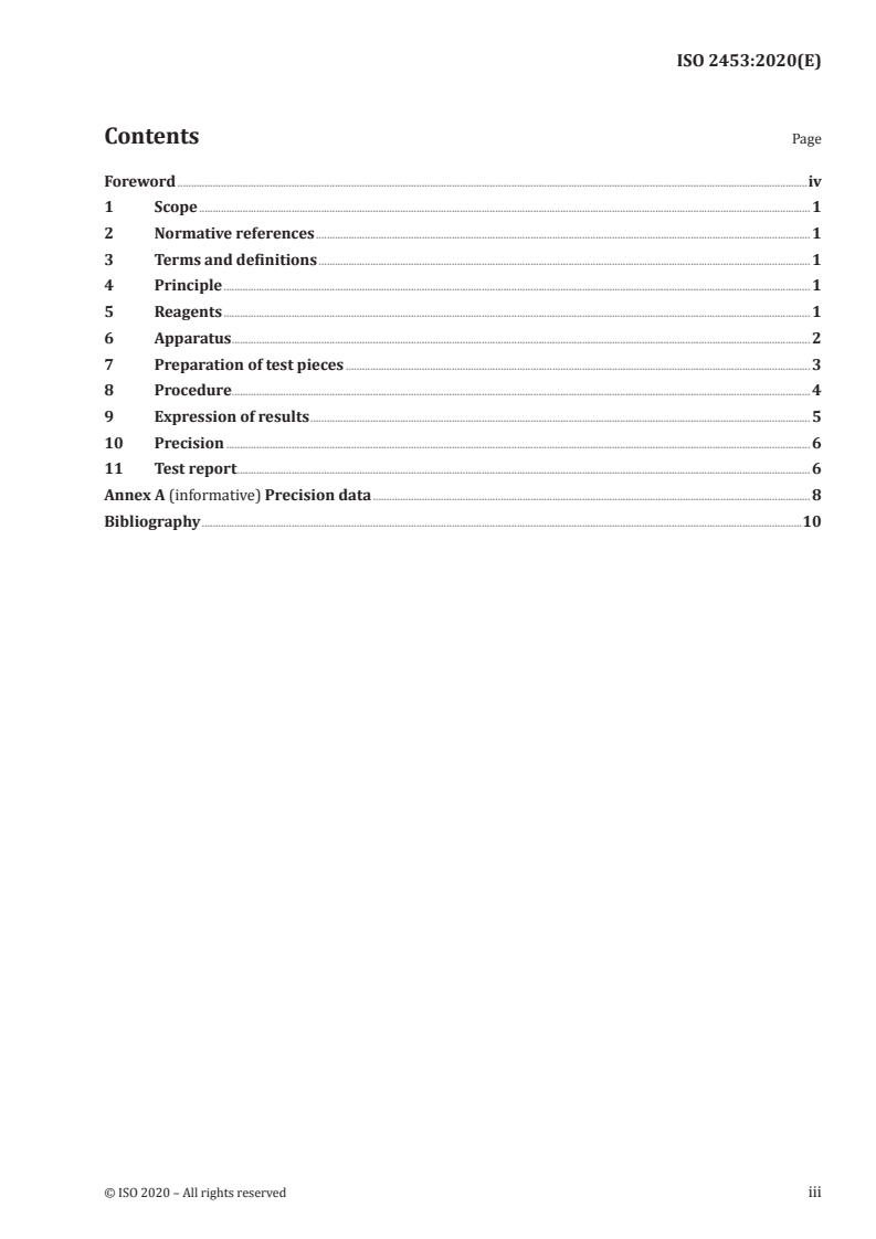 ISO 2453:2020 ISO 2453:2020 - Rubber, raw styrene-butadiene, emulsion-polymerized — Determination of bound styrene content — Refractive index method/5/2020 - Page 3 preview