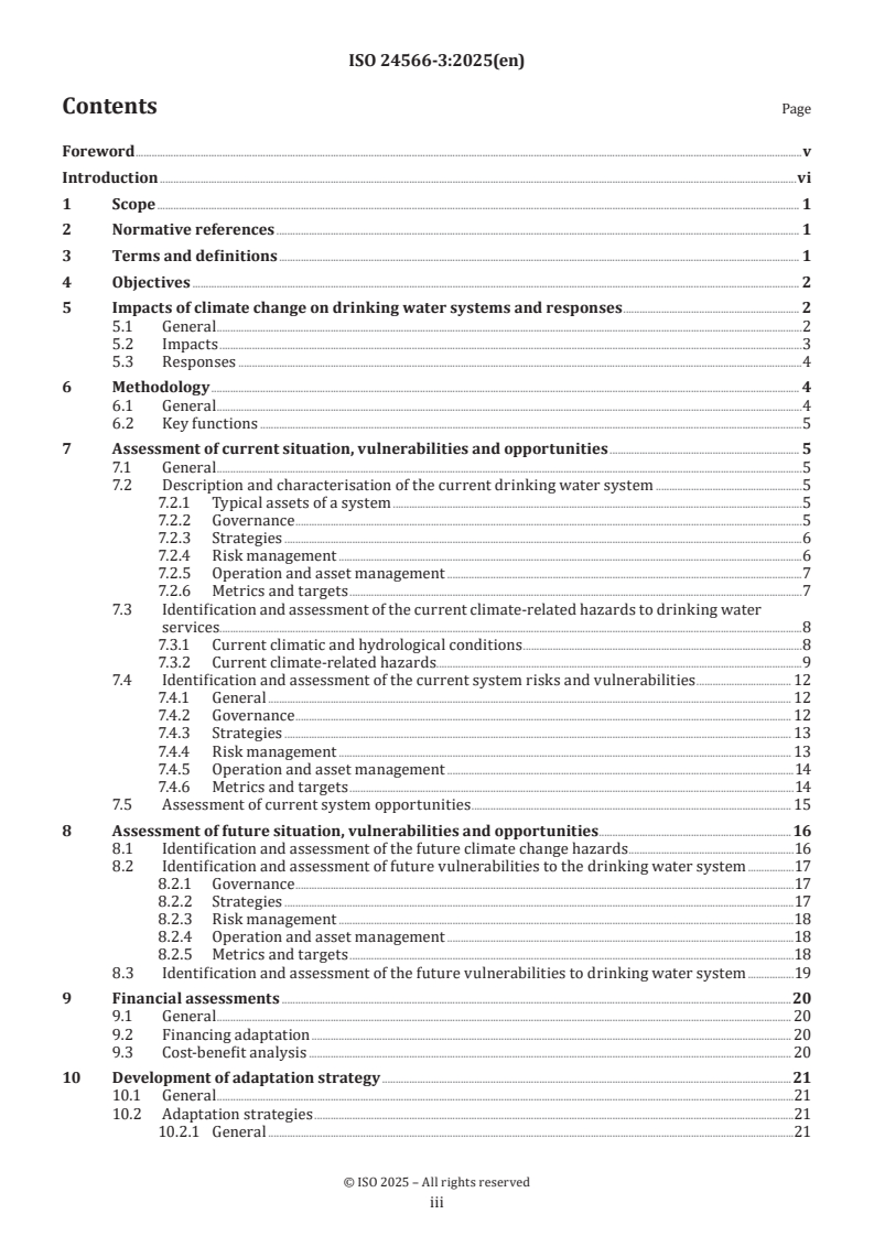 ISO 24566-3:2025 ISO 24566-3:2025 - Drinking water, wastewater and stormwater systems and services — Adaptation of water services to climate change impacts — Part 3: Drinking water services
Released:24. 10. 2025 - Page 3 preview