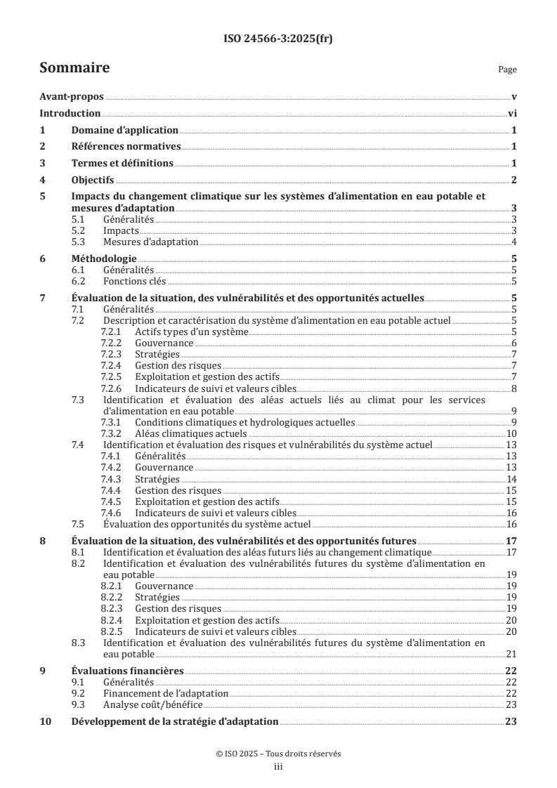 ISO 24566-3:2025 ISO 24566-3:2025 - Services et systèmes d’alimentation en eau potable, d’assainissement et de gestion des eaux pluviales — Adaptation des services de l’eau aux impacts du changement climatique — Partie 3: Services d’alimentation en eau potable
Released:24. 10. 2025 - Page 3 preview