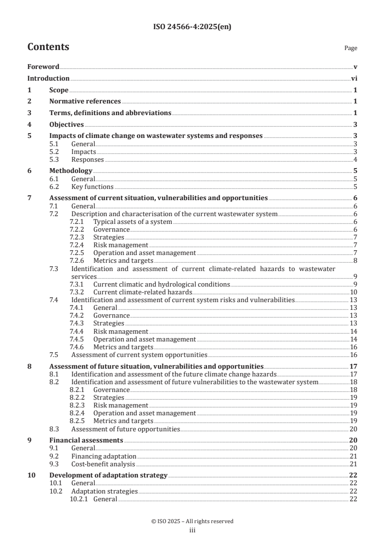 ISO 24566-4:2025 ISO 24566-4:2025 - Drinking water, wastewater and stormwater systems and services — Adaptation of water services to climate change impacts — Part 4: Wastewater services
Released:4. 09. 2025 - Page 3 preview