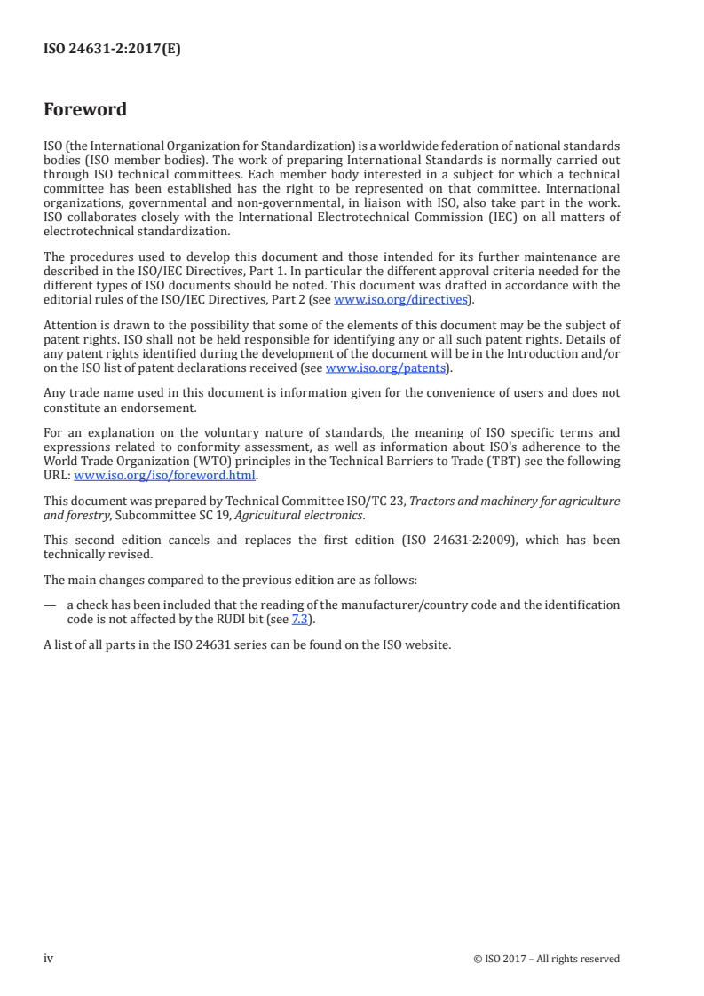 ISO 24631-2:2017 ISO 24631-2:2017 - Radiofrequency identification of animals — Part 2: Evaluation of conformance of RFID transceivers with ISO 11784 and ISO 11785/15/2017 - Page 4 preview