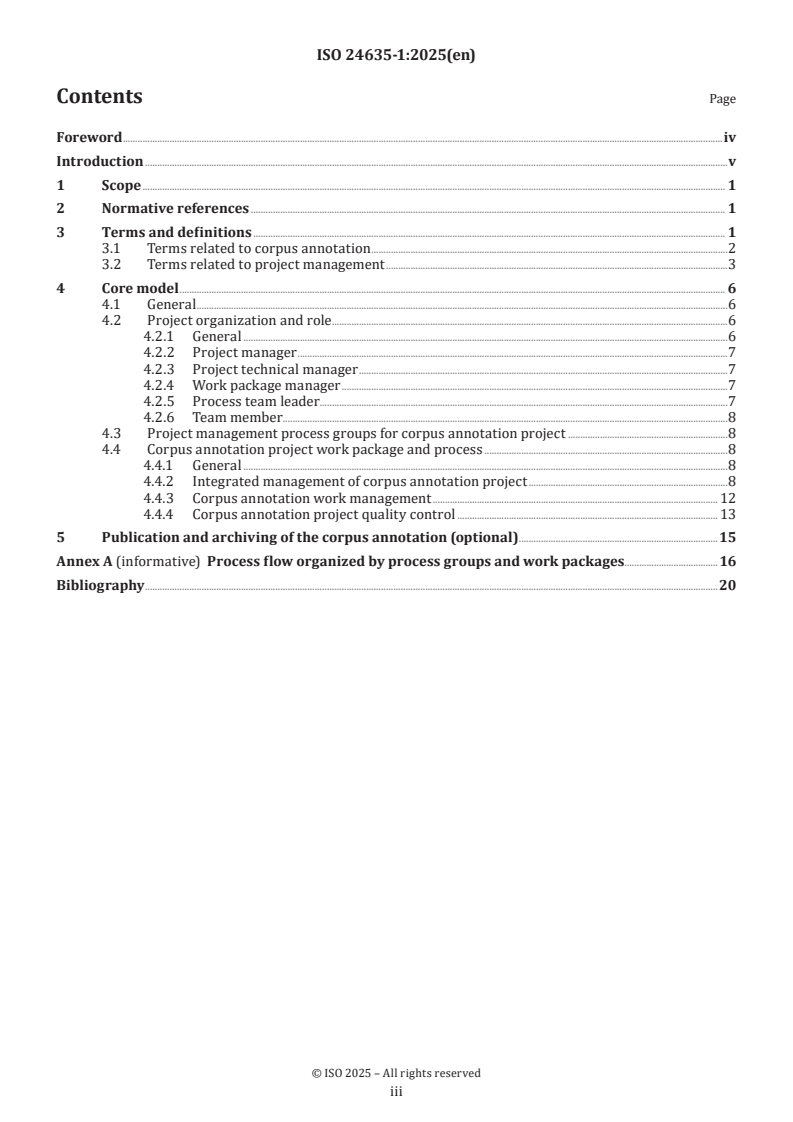 ISO 24635-1:2025 ISO 24635-1:2025 - Language resource management — Corpus annotation project management — Part 1: Core model
Released:8. 07. 2025 - Page 3 preview