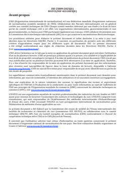 ISO 25089:2025 ISO 25089:2025 - Cuir — Essais de solidité des coloris — Solidité des coloris à l’eau de mer
Released:21. 07. 2025 - Page 4 preview
