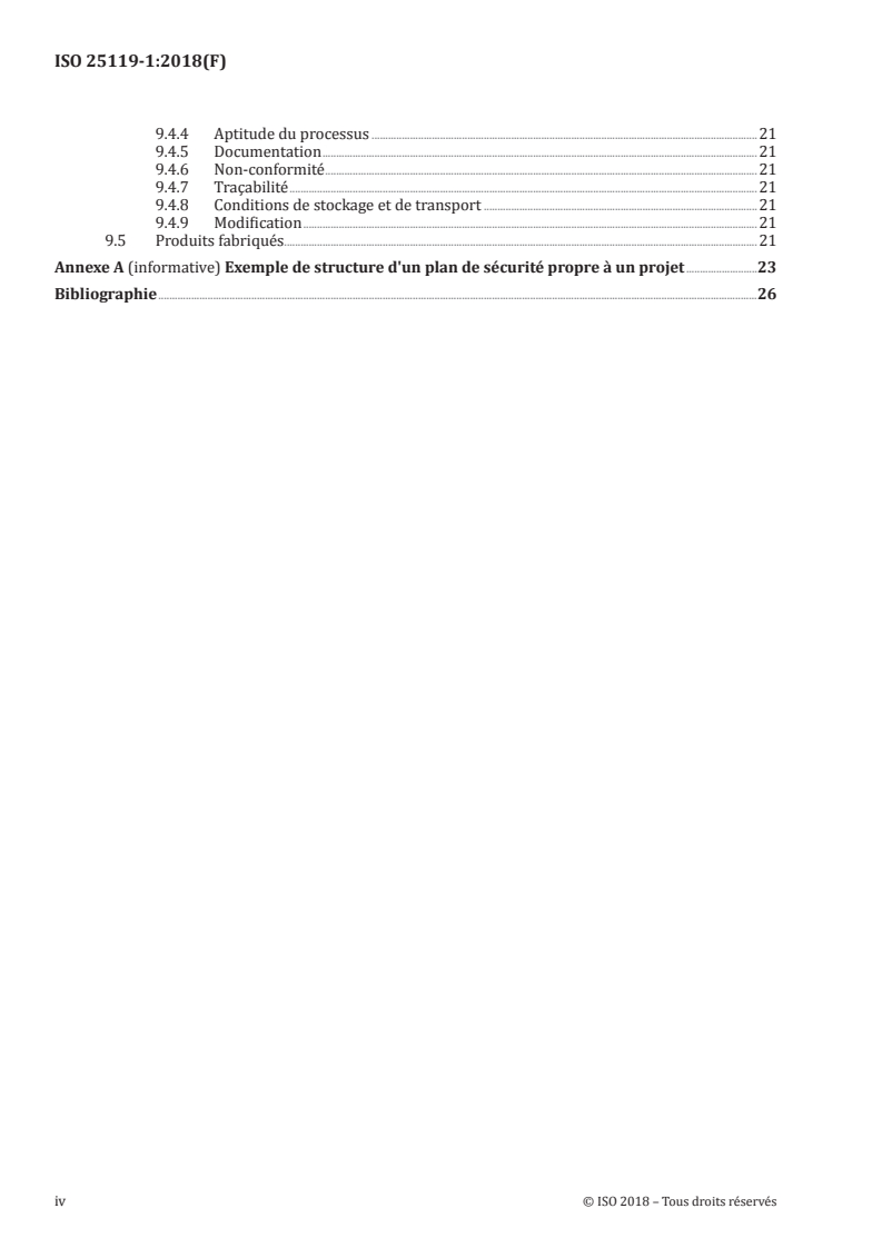 ISO 25119-1:2018 ISO 25119-1:2018 - Tracteurs et matériels agricoles et forestiers — Parties des systèmes de commande relatives à la sécurité — Partie 1: Principes généraux pour la conception et le développement/12/2018 - Page 4 preview