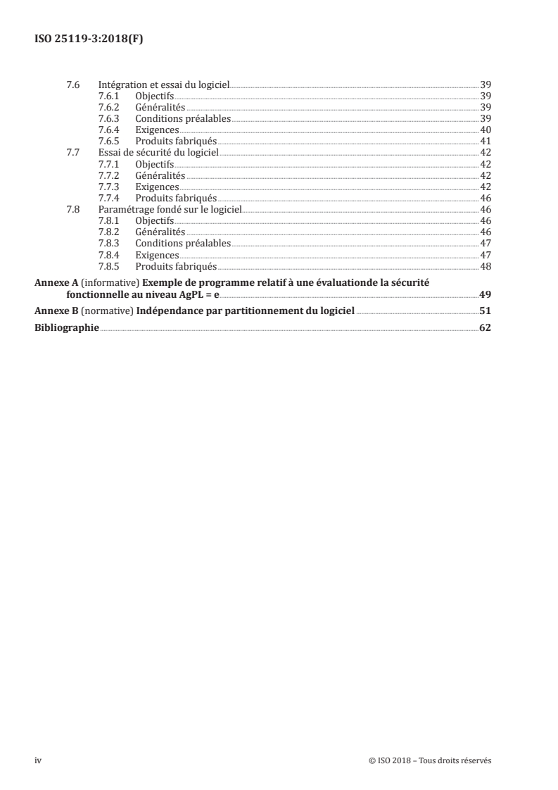 ISO 25119-3:2018 ISO 25119-3:2018 - Tracteurs et matériels agricoles et forestiers — Parties des systèmes de commande relatives à la sécurité — Partie 3: Développement en série, matériels et logiciels/12/2018 - Page 4 preview