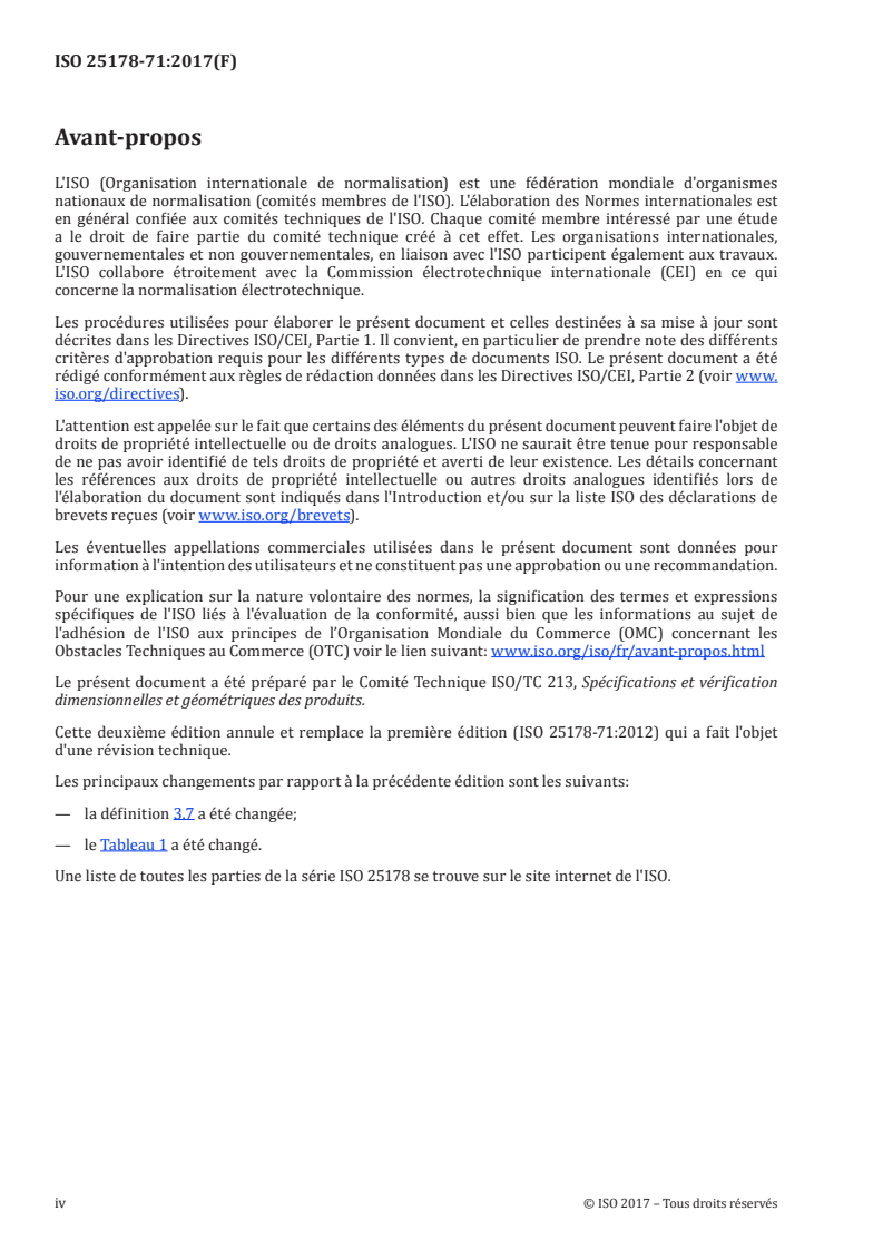 ISO 25178-71:2017 ISO 25178-71:2017 - Spécification géométrique des produits (GPS) — État de surface: Surfacique — Partie 71: Étalons logiciels/5/2017 - Page 4 preview
