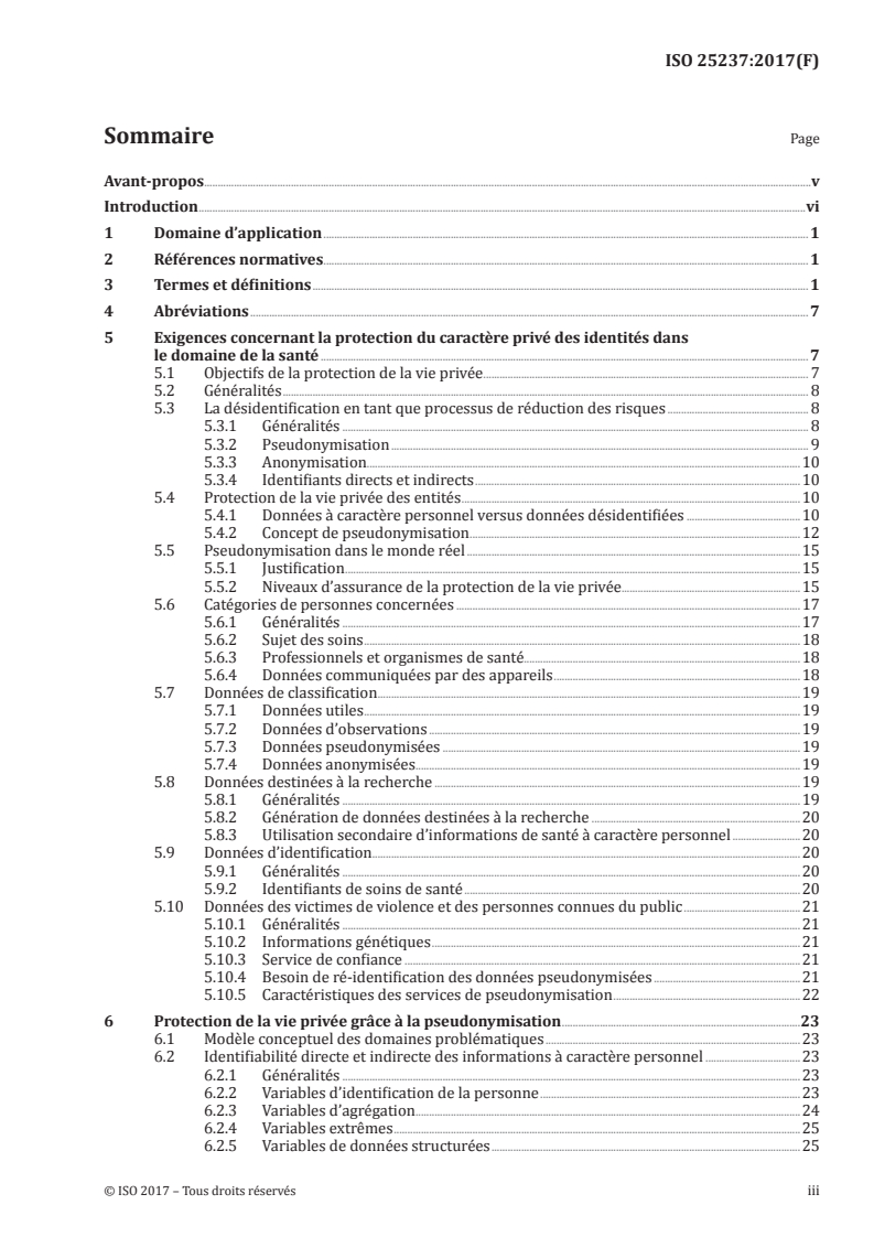 ISO 25237:2017 ISO 25237:2017 - Informatique de santé — Pseudonymisation/3/2017 - Page 3 preview