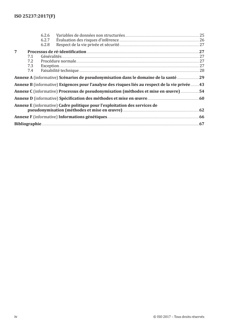 ISO 25237:2017 ISO 25237:2017 - Informatique de santé — Pseudonymisation/3/2017 - Page 4 preview