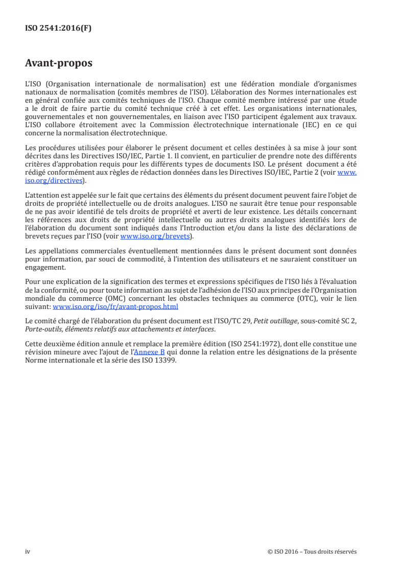 ISO 2541:2016 ISO 2541:2016 - Forets à centrer pour centres à profil curviligne — Type R/24/2016 - Page 4 preview