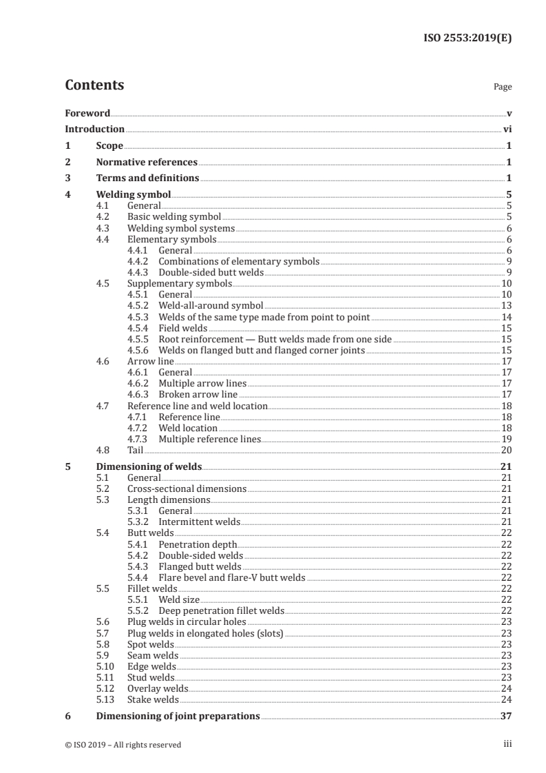 ISO 2553:2019 ISO 2553:2019 - Welding and allied processes — Symbolic representation on drawings — Welded joints/16/2021 - Page 3 preview