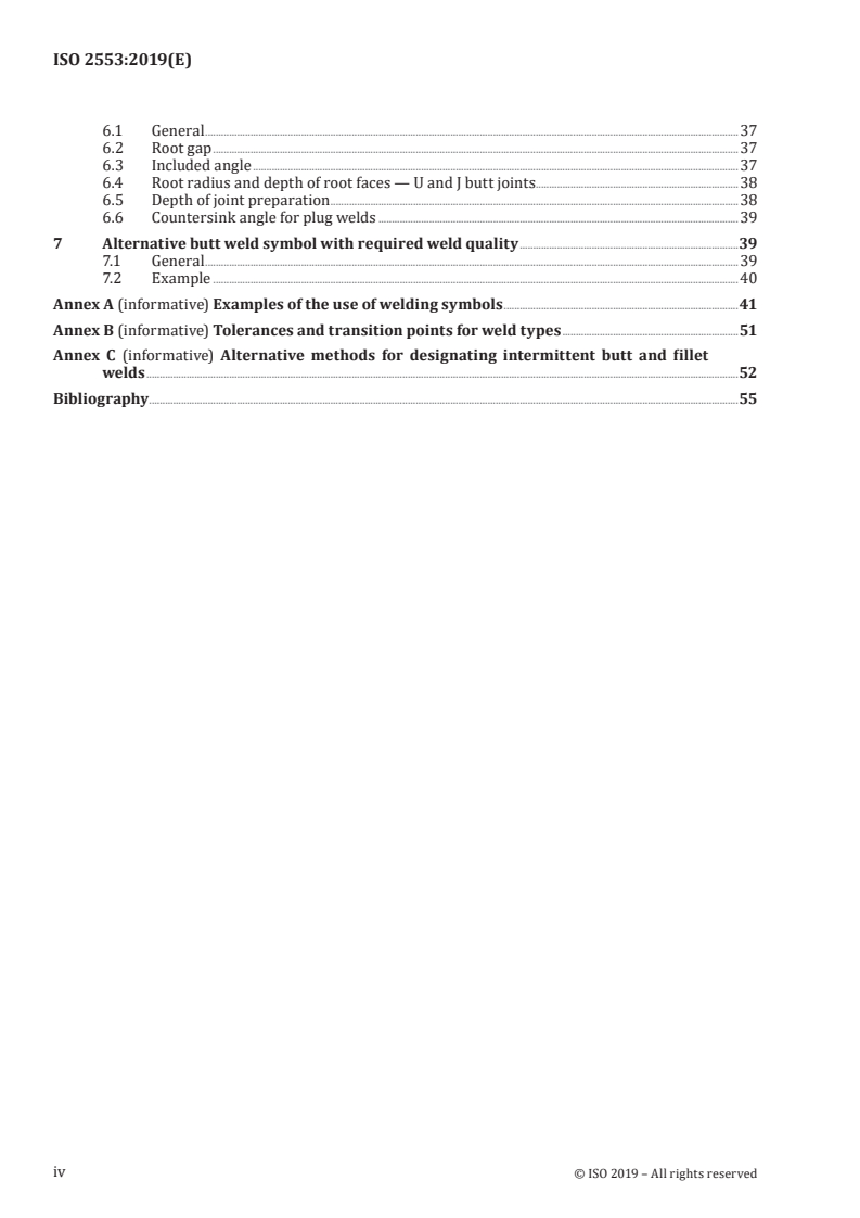 ISO 2553:2019 ISO 2553:2019 - Welding and allied processes — Symbolic representation on drawings — Welded joints/16/2021 - Page 4 preview