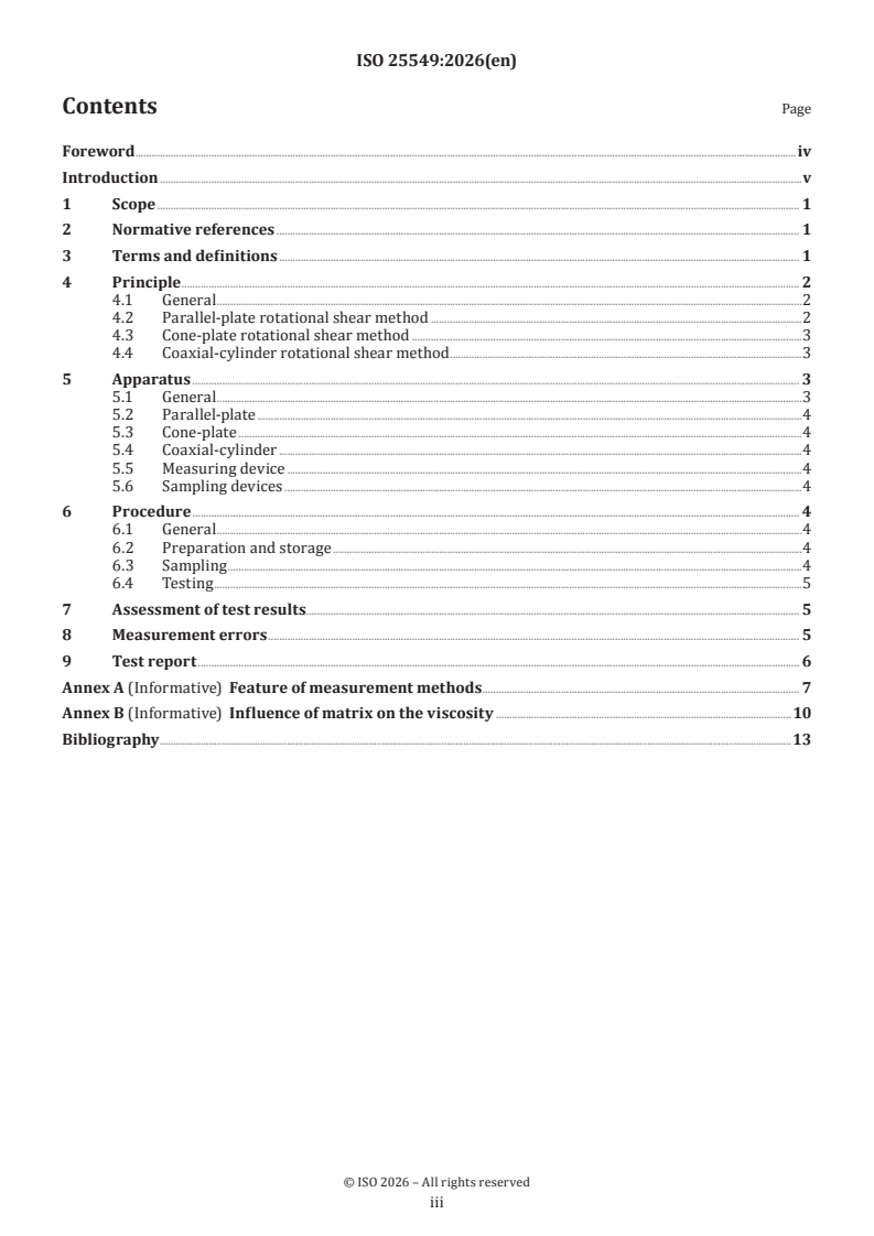 ISO 25549:2026 ISO 25549:2026 - Fine bubble technology — Evaluation method for determining the shear viscosity of ultrafine bubble dispersions - Page 3 preview