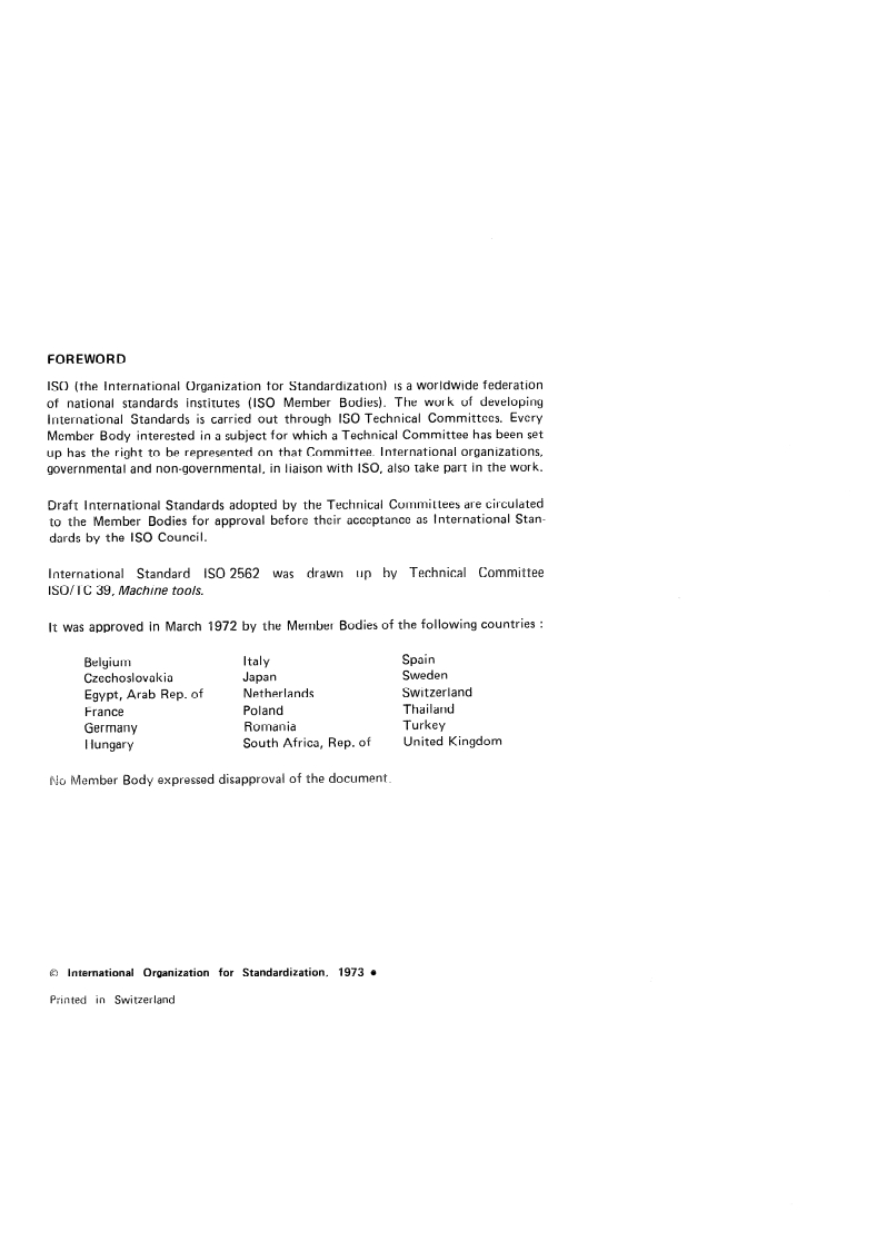 ISO 2562:1973 ISO 2562:1973 - Modular units for machine tool construction — Slide units/1/1973 - Page 2 preview