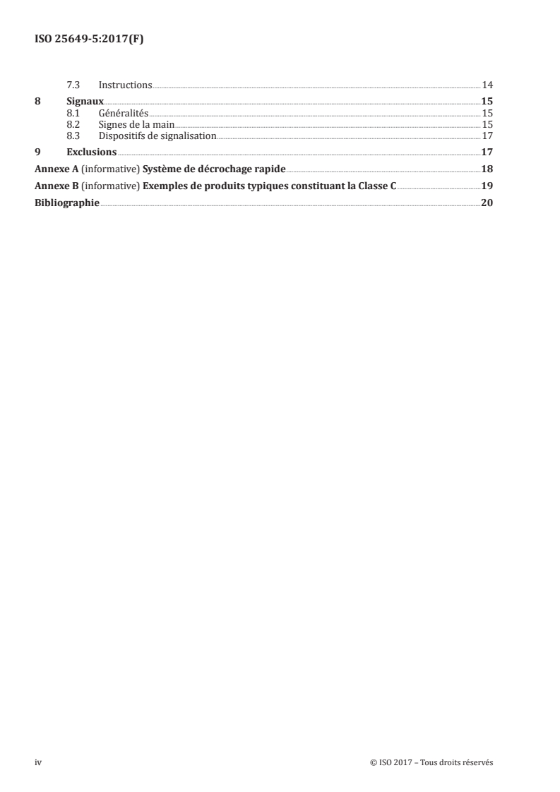 ISO 25649-5:2017 ISO 25649-5:2017 - Articles de loisirs flottants à utiliser sur ou dans l'eau — Partie 5: Exigences de sécurité et méthodes d'essai complémentaires propres aux dispositifs de Classe C/31/2017 - Page 4 preview