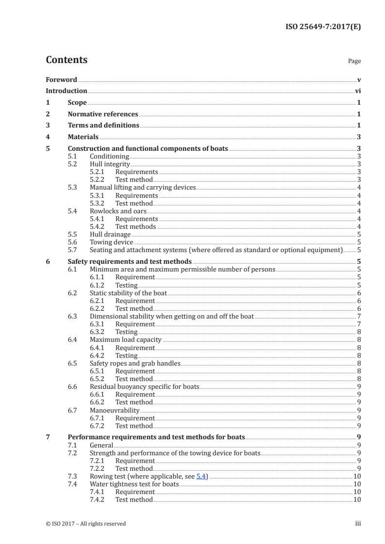 ISO 25649-7:2017 ISO 25649-7:2017 - Floating leisure articles for use on and in the water — Part 7: Additional specific safety requirements and test methods for Class E devices/31/2017 - Page 3 preview