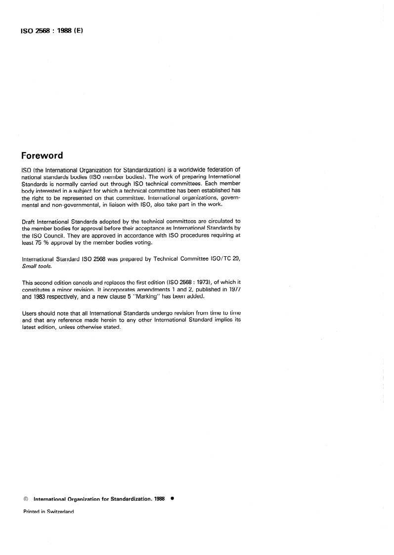 ISO 2568:1988 ISO 2568:1988 - Hand- and machine-operated circular screwing dies and hand-operated die stocks/24/1988 - Page 2 preview