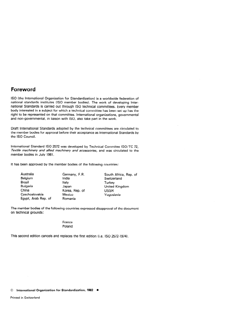 ISO 2572:1982 ISO 2572:1982 - Textile machinery and accessories — Card gauges/1/1982 - Page 2 preview