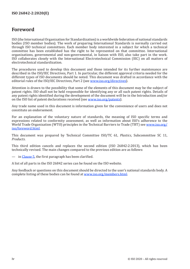 ISO 26842-2:2020 ISO 26842-2:2020 - Adhesives — Test methods for the evaluation and selection of adhesives for indoor wood products — Part 2: Resistance to delamination in severe environments/15/2020 - Page 4 preview