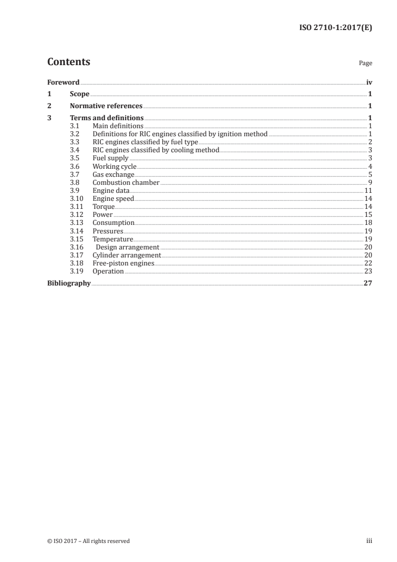 ISO 2710-1:2017 ISO 2710-1:2017 - Reciprocating internal combustion engines — Vocabulary — Part 1: Terms for engine design and operation/22/2017 - Page 3 preview