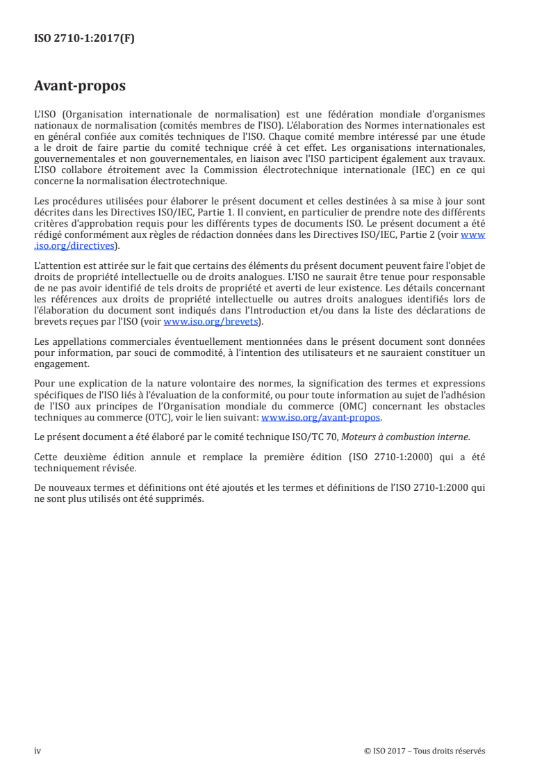 ISO 2710-1:2017 ISO 2710-1:2017 - Moteurs alternatifs à combustion interne — Vocabulaire — Partie 1: Termes relatifs à la conception et au fonctionnement du moteur/5/2018 - Page 4 preview