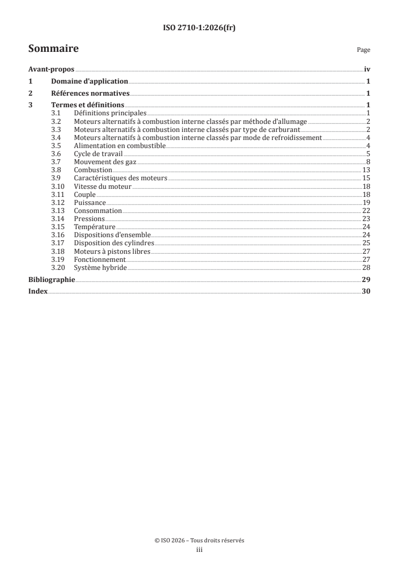 ISO 2710-1:2026 ISO 2710-1:2026 - Moteurs alternatifs à combustion interne — Vocabulaire — Partie 1: Termes relatifs à la conception et au fonctionnement du moteur - Page 3 preview