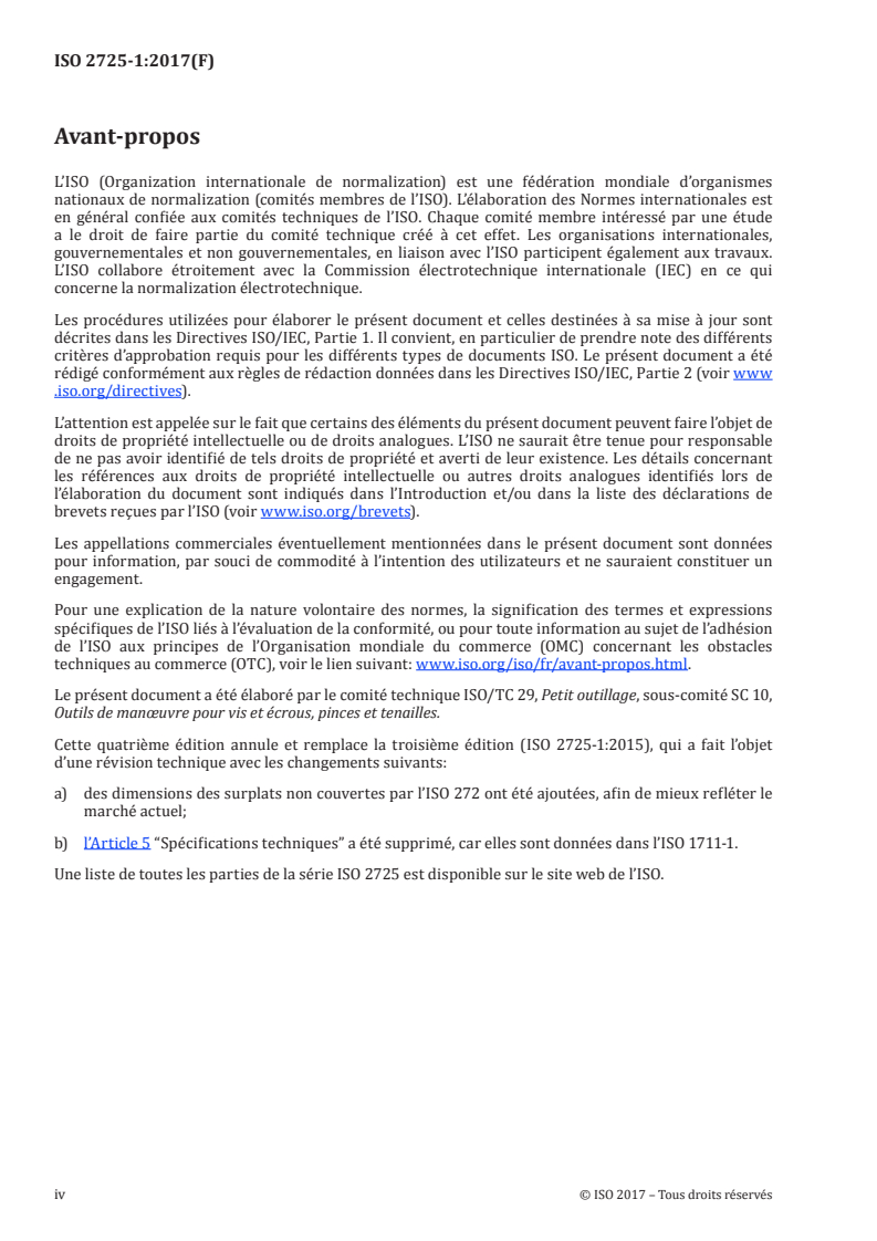 ISO 2725-1:2017 ISO 2725-1:2017 - Outils de manoeuvre pour vis et écrous — Douilles à carré conducteur femelle — Partie 1: Douilles à main/1/2017 - Page 4 preview