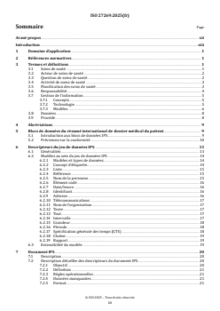 ISO 27269:2025 - Informatique de santé — Résumé international du dossier médical du patient
Released:10. 09. 2025 - Page 3 preview