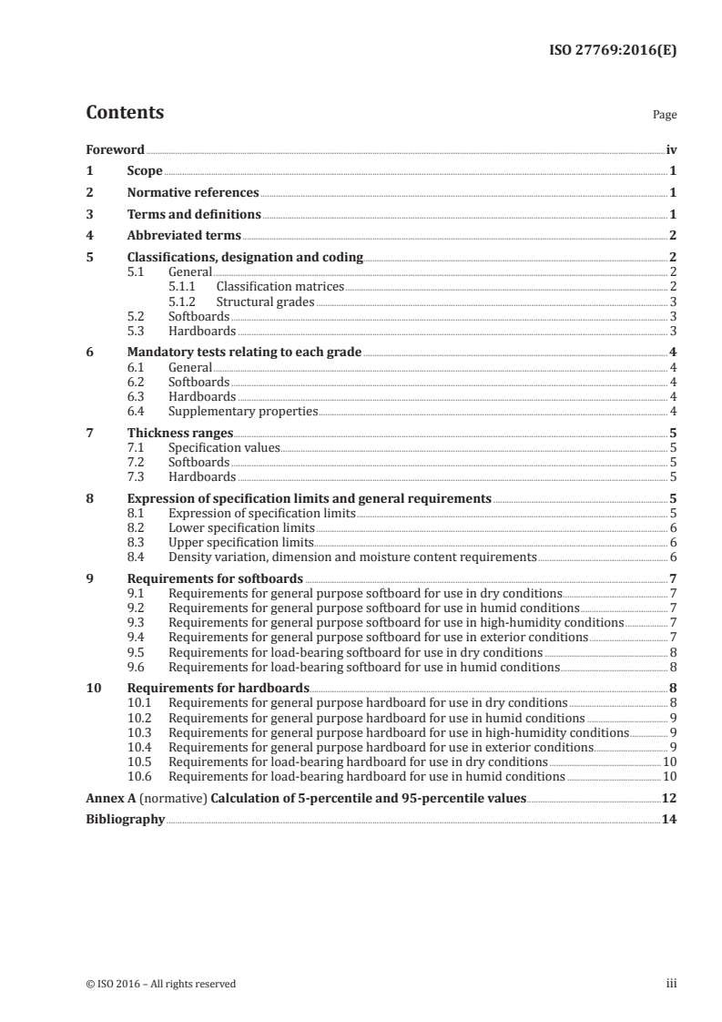 ISO 27769:2016 ISO 27769:2016 - Wood-based panels — Wet process fibreboard/8/2016 - Page 3 preview